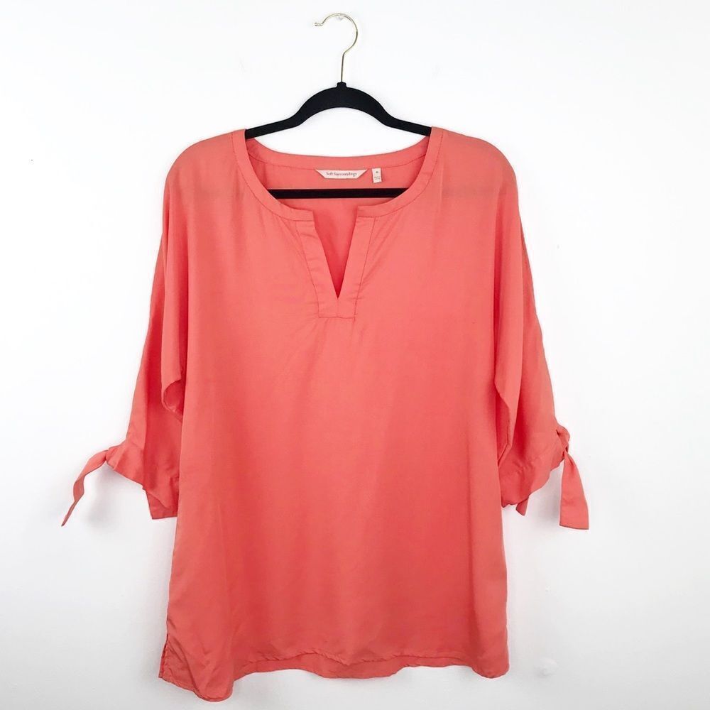 Soft surroundings cold‎ shoulder tunic blouse